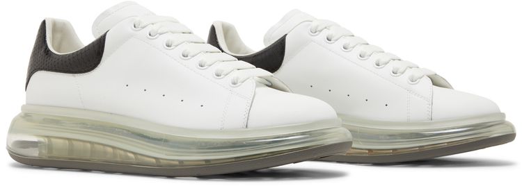 Alexander McQueen Oversized Sneaker Transparent Sole   Snakeskin