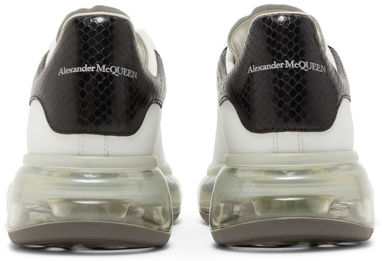 Alexander McQueen Oversized Sneaker Transparent Sole   Snakeskin