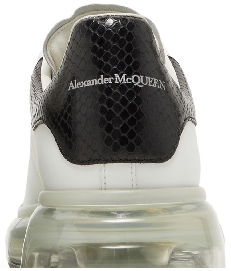 Alexander McQueen Oversized Sneaker Transparent Sole   Snakeskin
