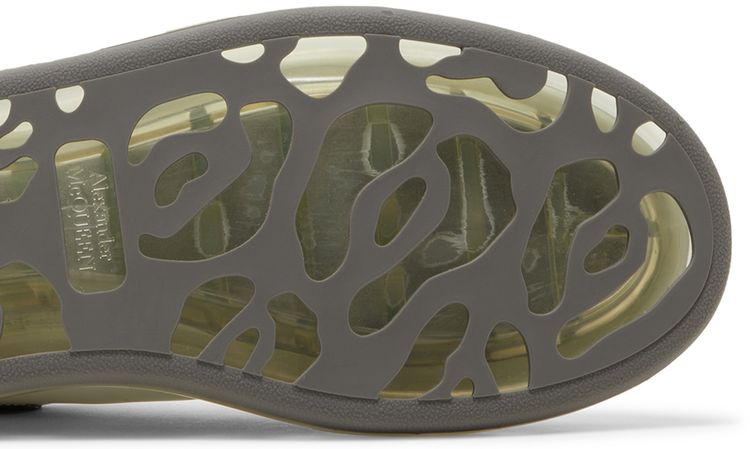 Alexander McQueen Oversized Sneaker Transparent Sole   Snakeskin