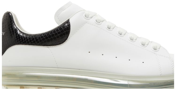 Alexander McQueen Oversized Sneaker Transparent Sole   Snakeskin