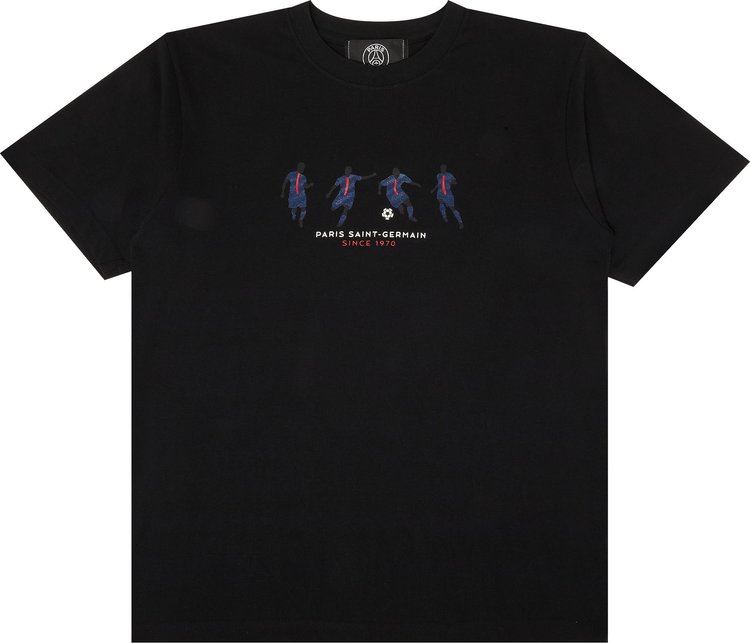 Paris Saint-Germain x Edifice Japan Tour Players Embroidered Short-Sleeve Tee 'Black'