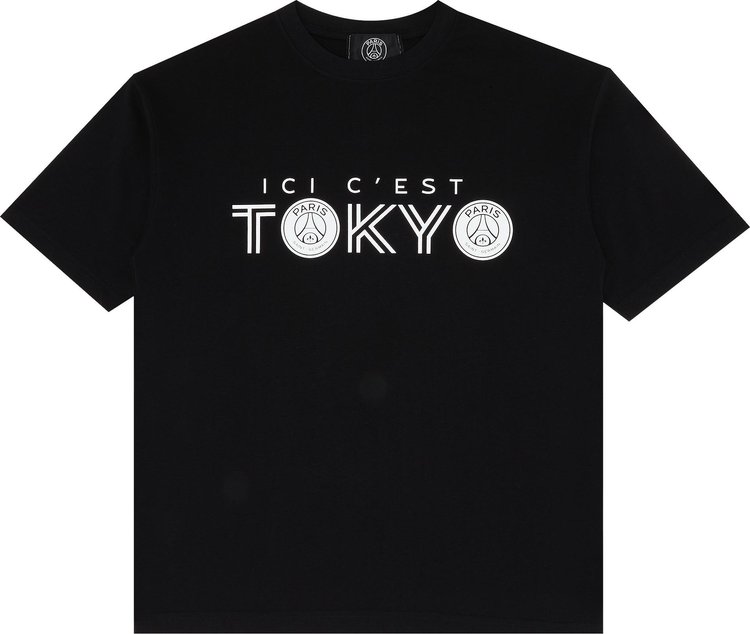 Paris Saint-Germain x Edifice Japan Tour Mono Inline Short-Sleeve Tee 'Black'