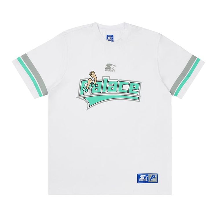 Buy Palace x Starter TShirt 'White' P22STAES007 GOAT