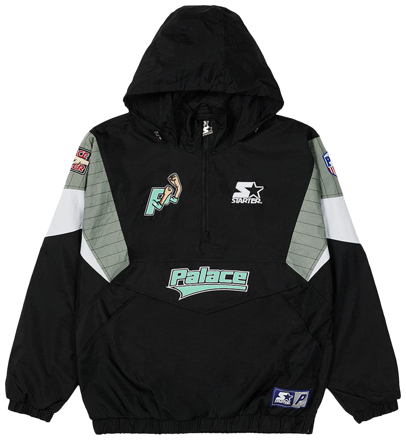 Buy Palace x Starter Breakaway Jacket 'Black' P22STAJK001 GOAT