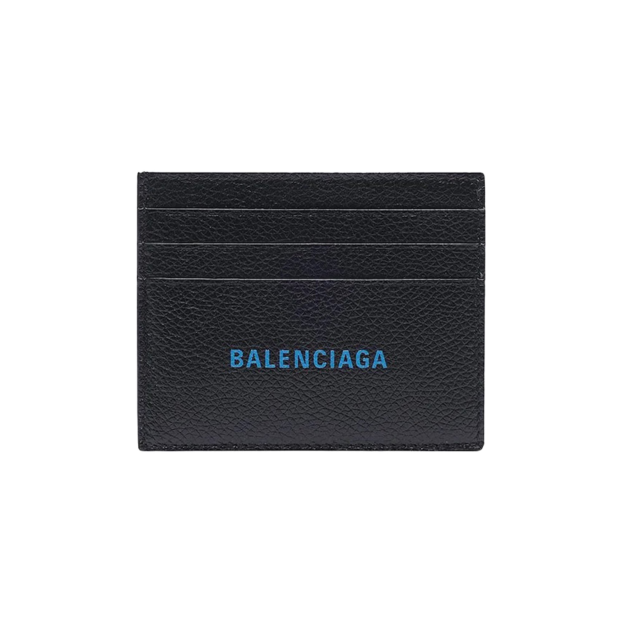 Buy Balenciaga Cash Card Holder 'Black/Cyan' - 683658 1IZI3 1064