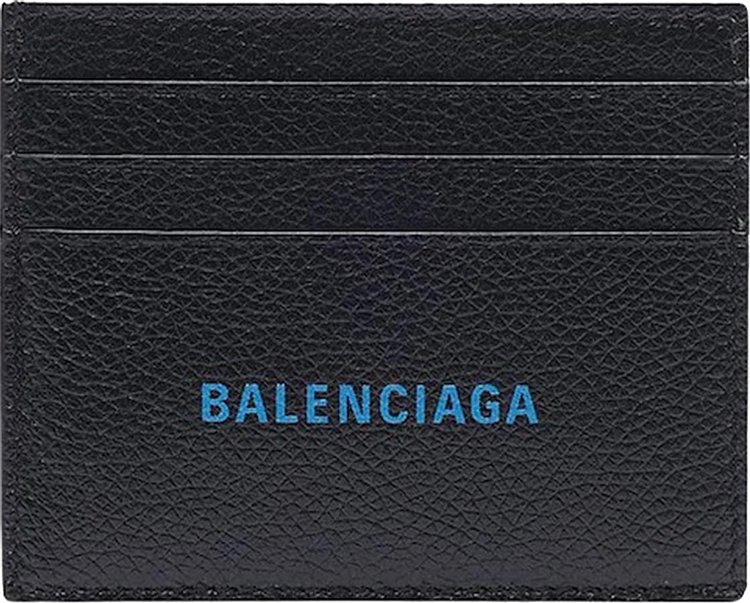 Balenciaga Cash Card Holder 'Black/Cyan'