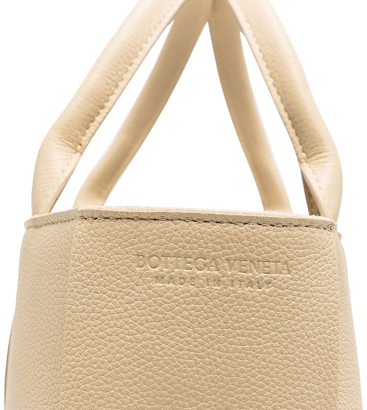 Bottega Veneta Mini Arco Tote Grainy Calf PorridgeGold