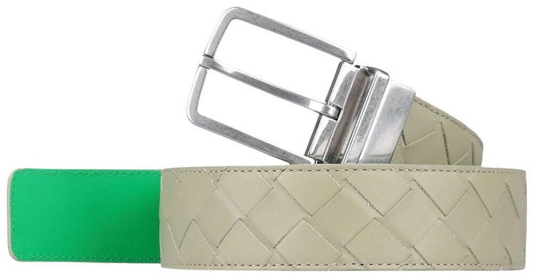 Bottega Veneta Intrecciato 35 Belt Bicolor TravertinePink