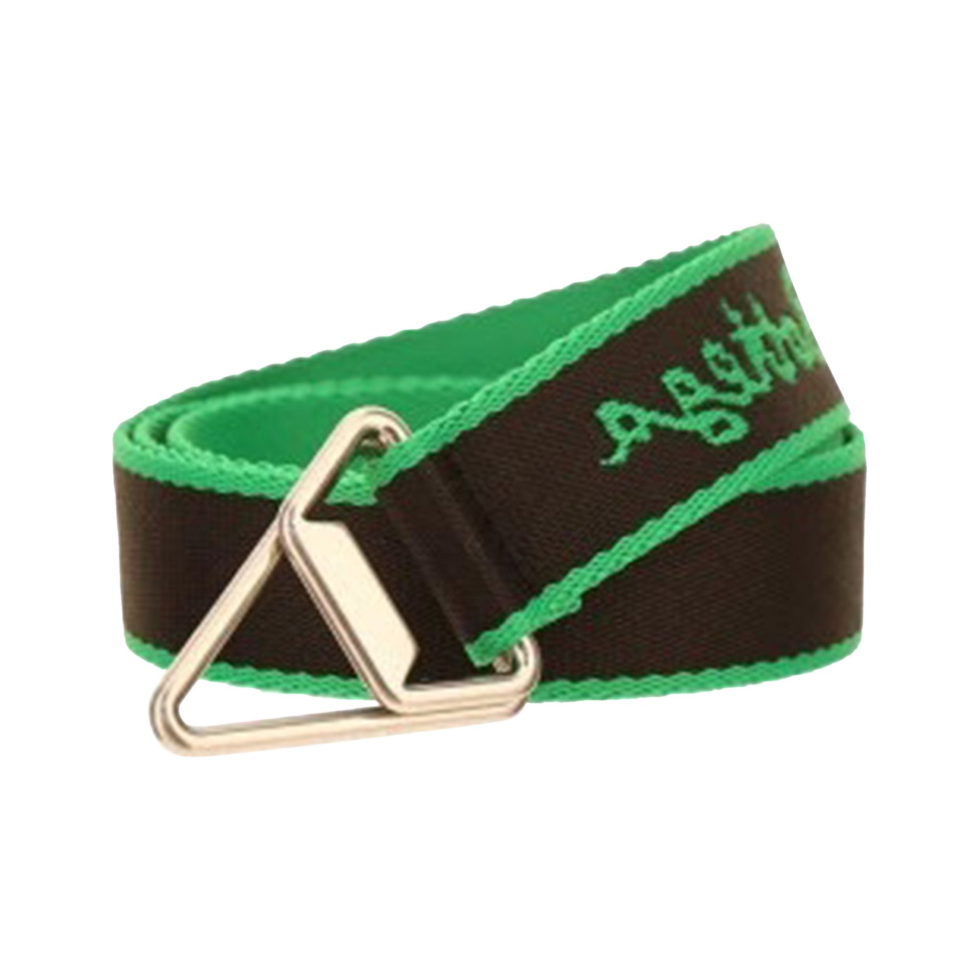 Buy Bottega Veneta Triangle Slider 3cm Belt 'Black/Green