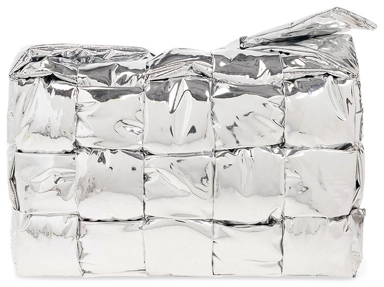 Bottega Veneta Maxi Mirror Cassette Silver