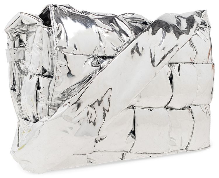 Bottega Veneta Maxi Mirror Cassette Silver