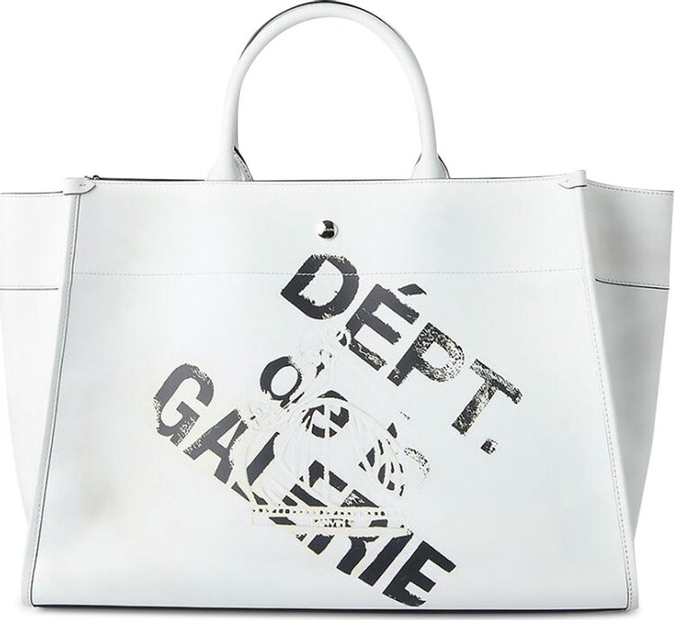 Lanvin Cabas Bag Medium With Logo 'White/Multicolor'