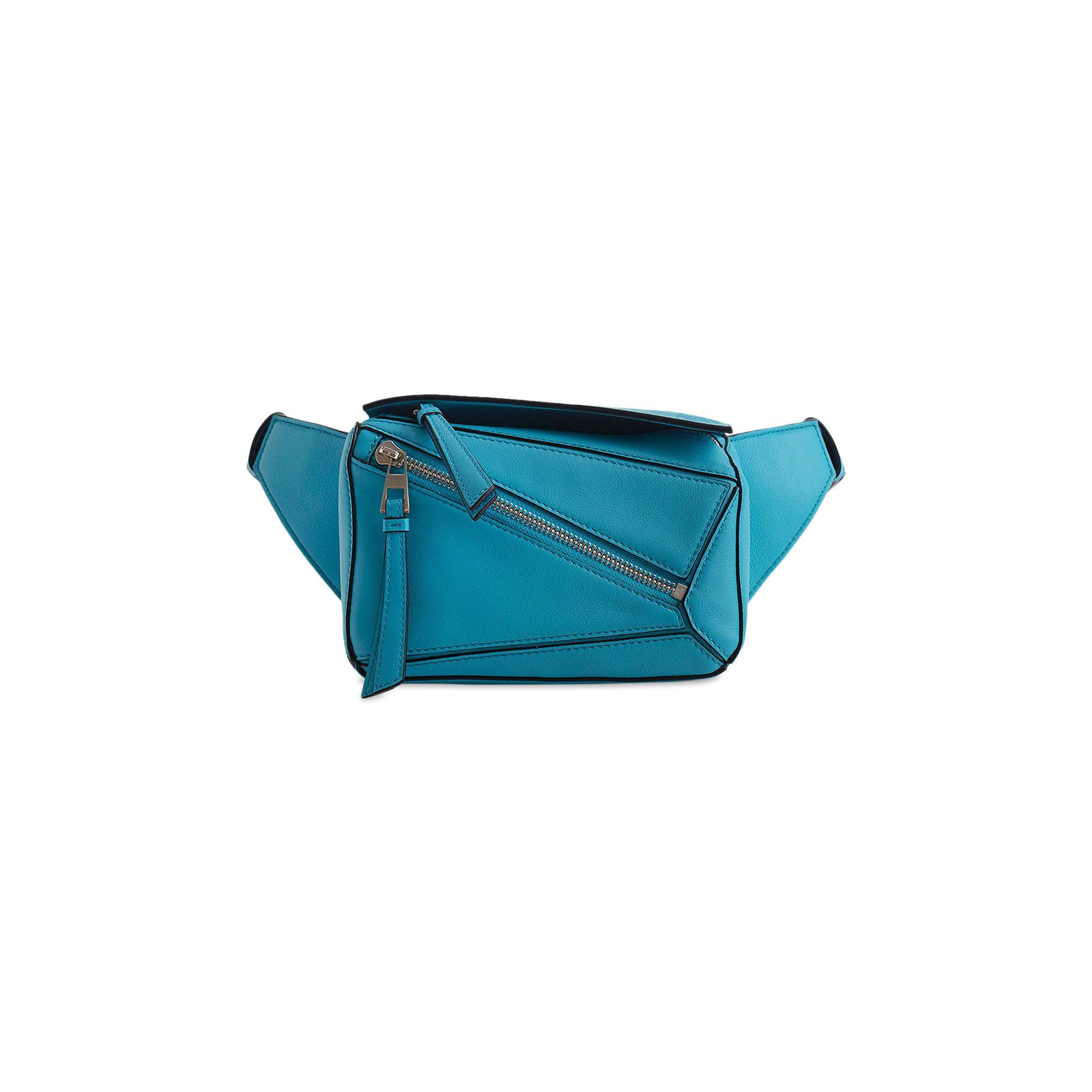 Buy Loewe Puzzle Mini Bumbag 'Cyan' - B510U89X02 5620 | GOAT