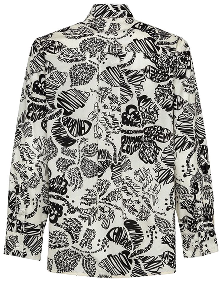 Marni Long Sleeve Shirt With Writing Black