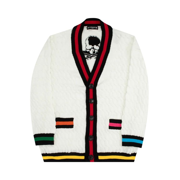 Mastermind Knit Cardigan White