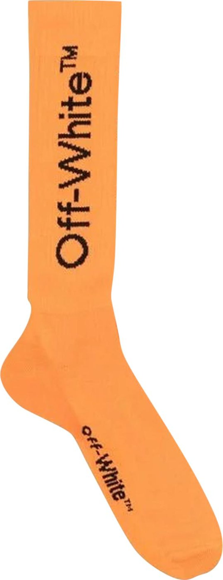 Off-White Arrow Mid Length Socks 'Orange/Black'