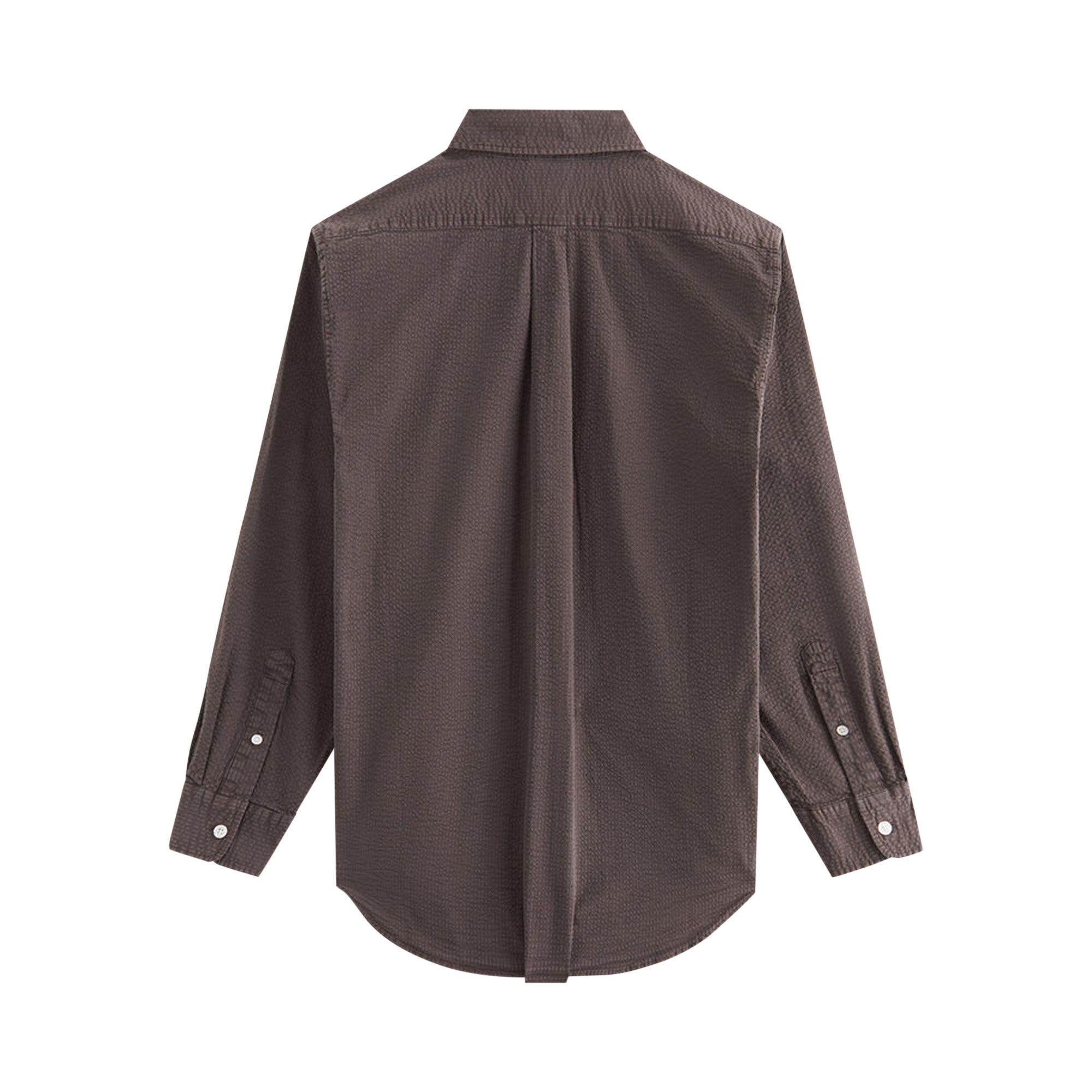 KITH (キス) Kith Women Seersucker Ora Shirt 'Cacao' 22050061000520 チャコールグレー M Buy Kith Women Seersucker Ora Shirt 'Cacao' - KHW030145 237 | GOAT
