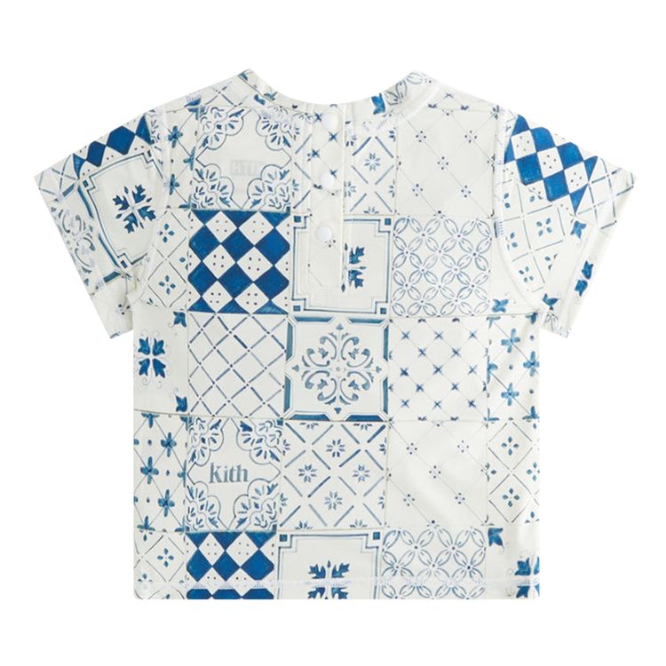 Kith Kids Baby Azulejo Tiles Camp Shirt Sandrift