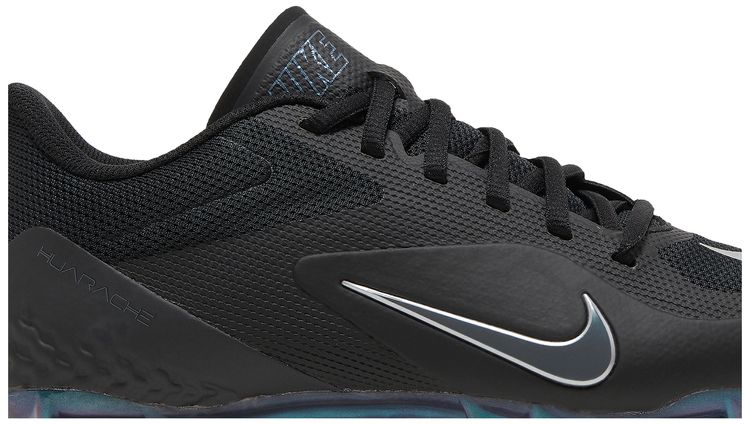 Nike Alpha Huarache 8 Pro Black Metallic Silver