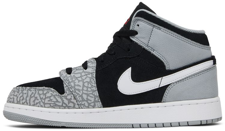 Air Jordan 1 Mid SE GS Elephant Toe