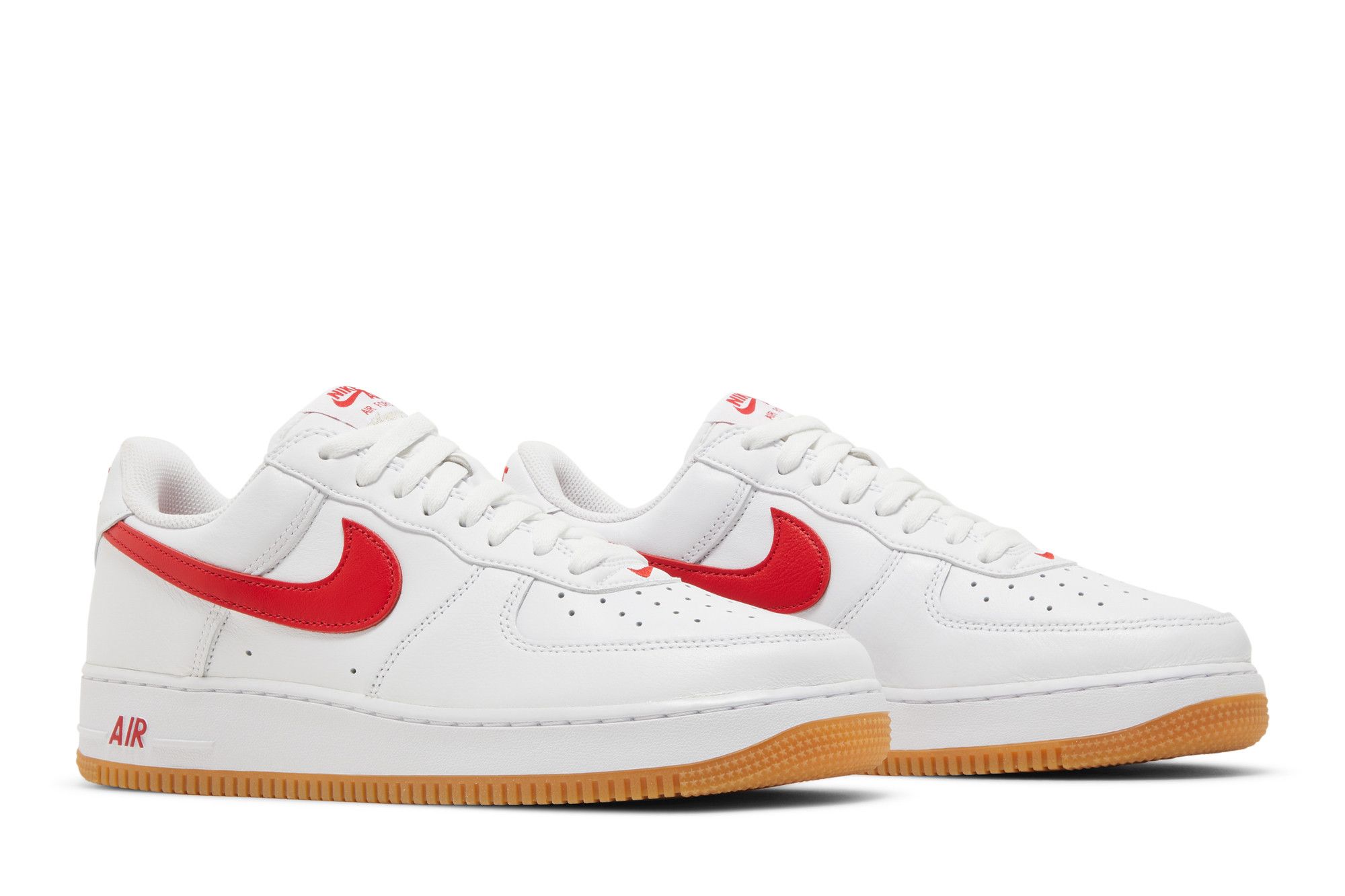 red air force 1 gum bottom