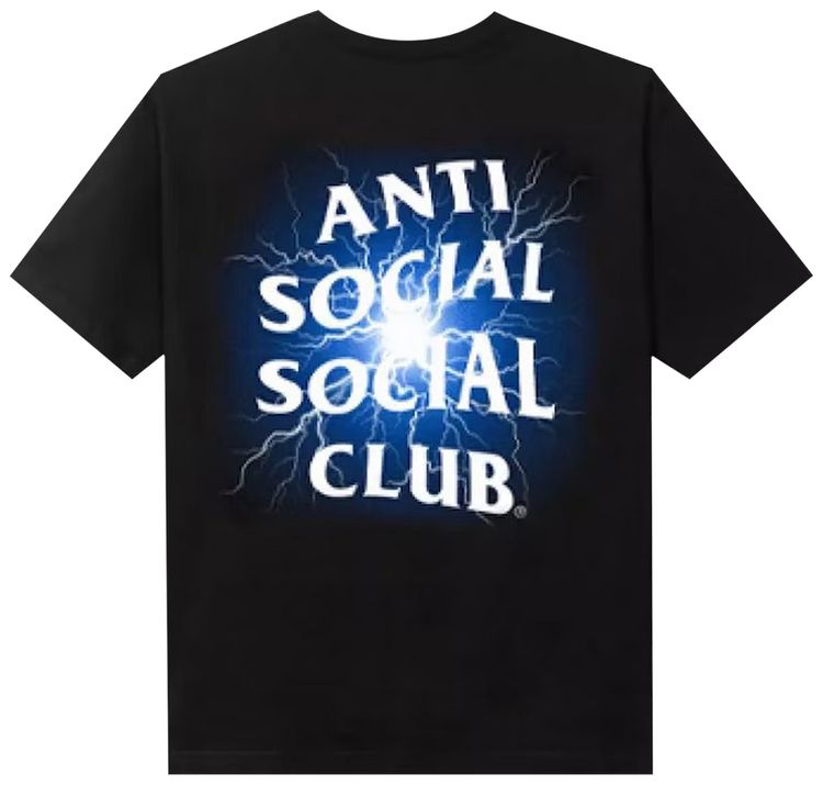 Anti Social Social Club Pain Glow In The Dark Tee Black