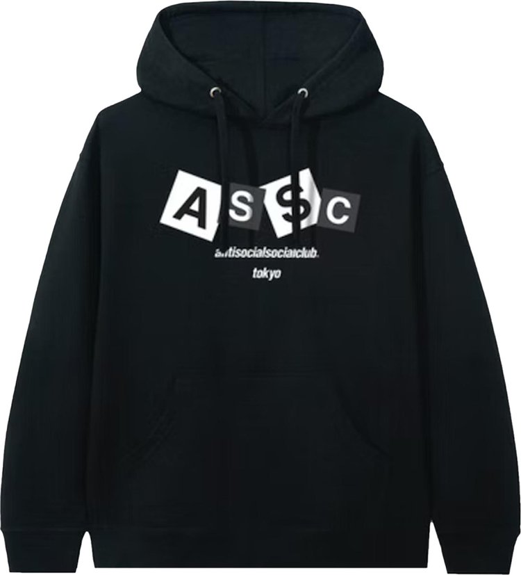 Anti Social Social Club Angle Hair Hoodie 'Black'