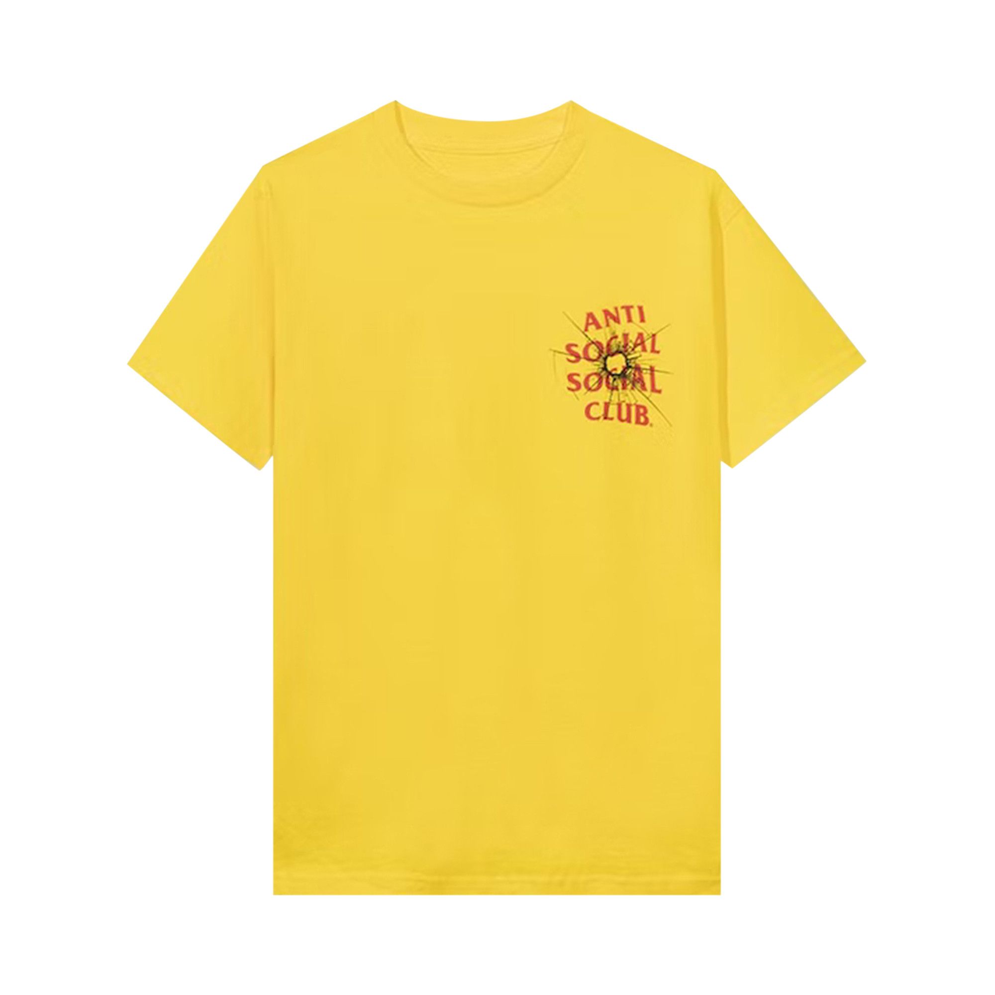Yellow anti social social club top
