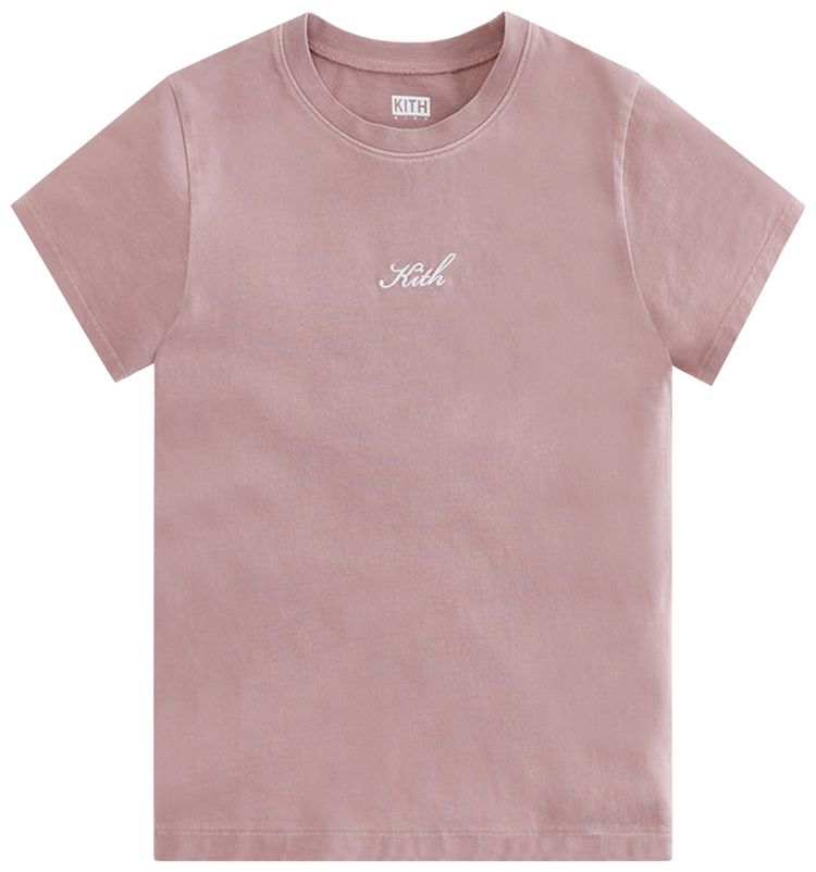 Kith Kids Script Tee Dusty Quartz
