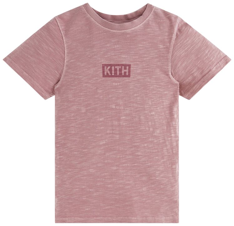 Kith Kids Slub Classic Logo Tee Dusty Quartz