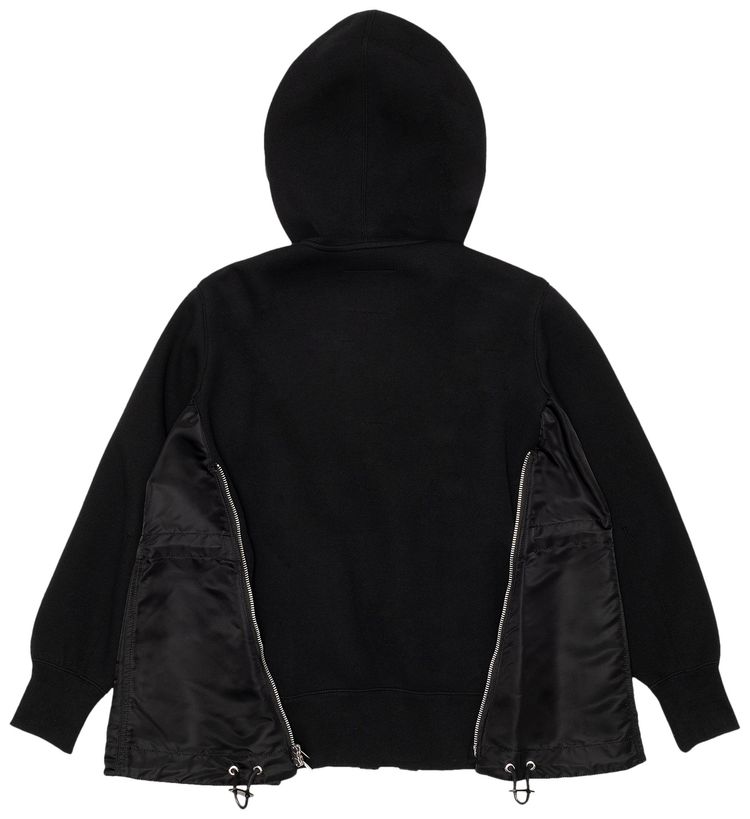 Sacai x Ma 1 Sponge Sweat Hoodie Light Grey