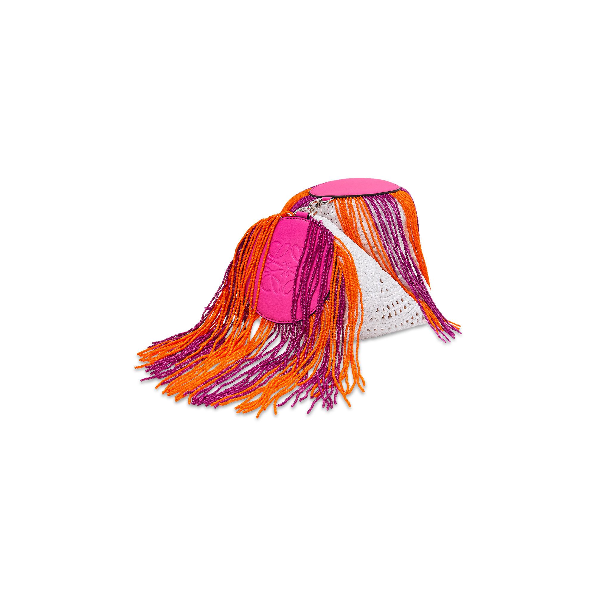 Buy Loewe Bracelet Pouch 'White/Fuchsia' - A912P84X10 2095