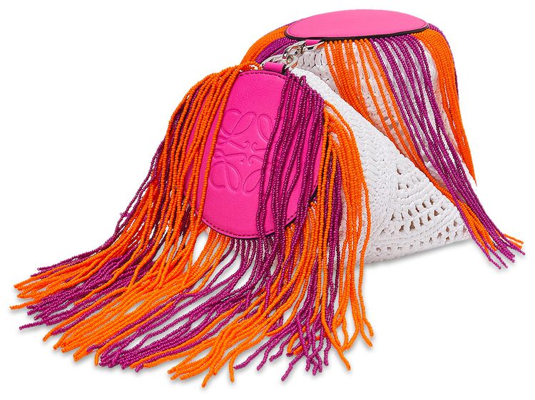 Loewe Bracelet Pouch WhiteFuchsia