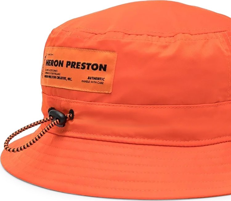 Heron Preston CTNMB Bucket Hat OrangeWhite