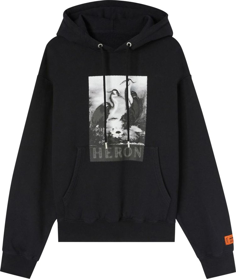 Heron Preston Halftone Heron Hoodie Black