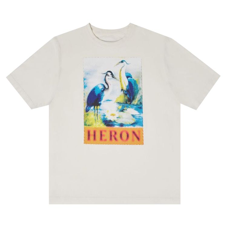 Heron Preston Halftone Heron Short Sleeve Tee WhiteNavy Blue