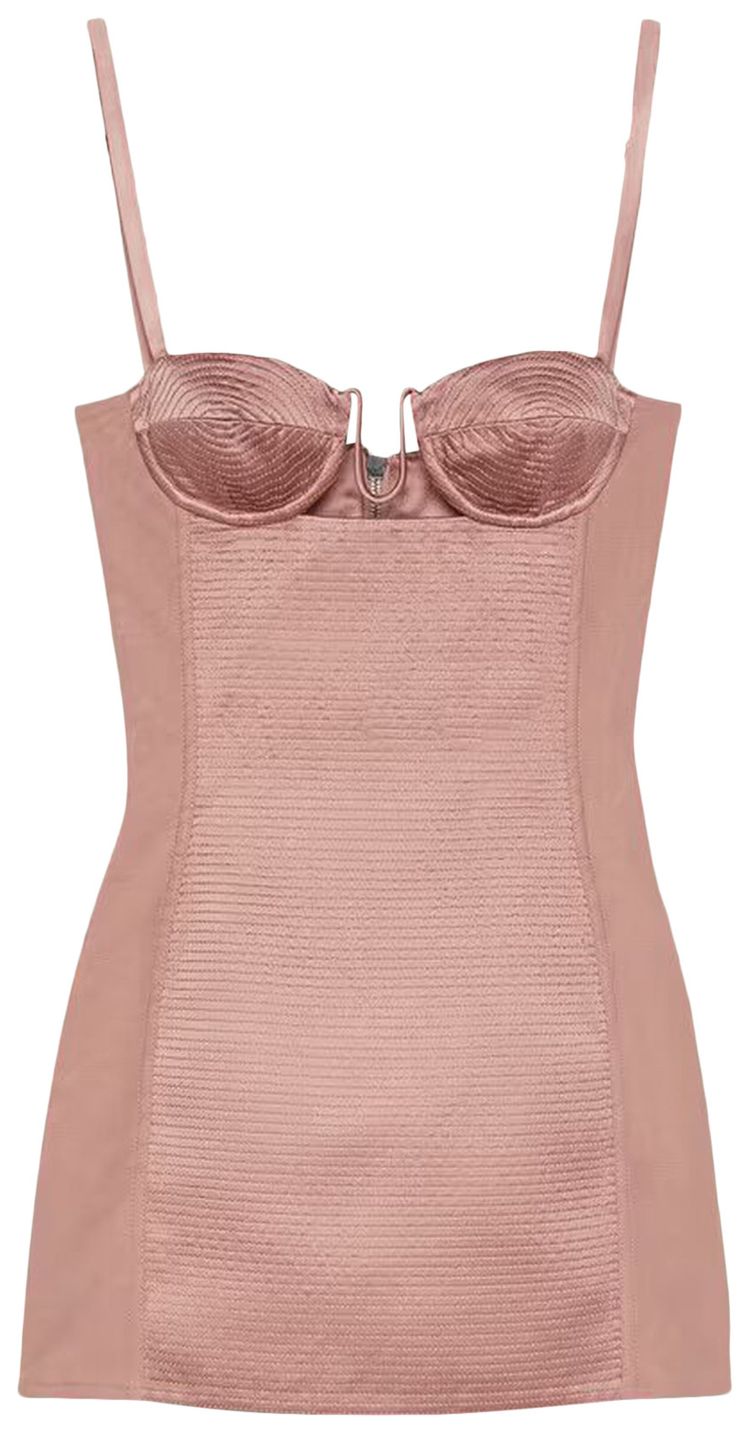 Gucci Duchesse Dress With Cut Out Detail 'Pink Carnation'