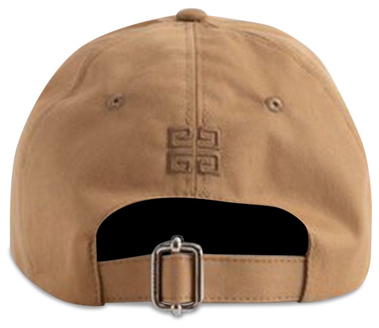 Givenchy Curved Cap With Embroidered Logo Beige Camel