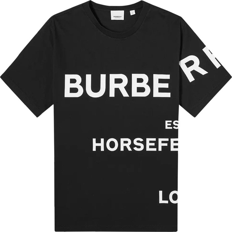 Burberry Horseferry Print Oversized T-Shirt 'Black/White'