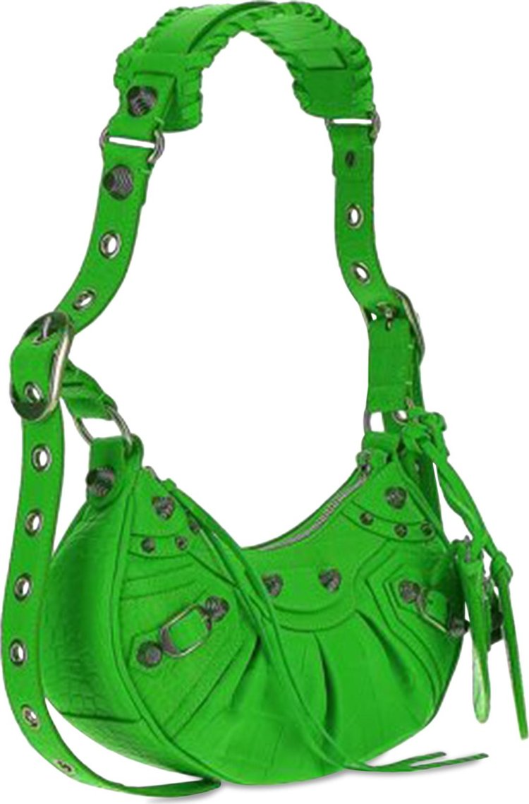 Balenciaga XS Le Cagole Shoulder Bag Acid Green