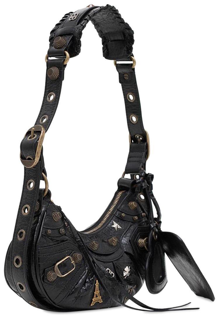 Balenciaga XS Le Cagole Shoulder Bag Black