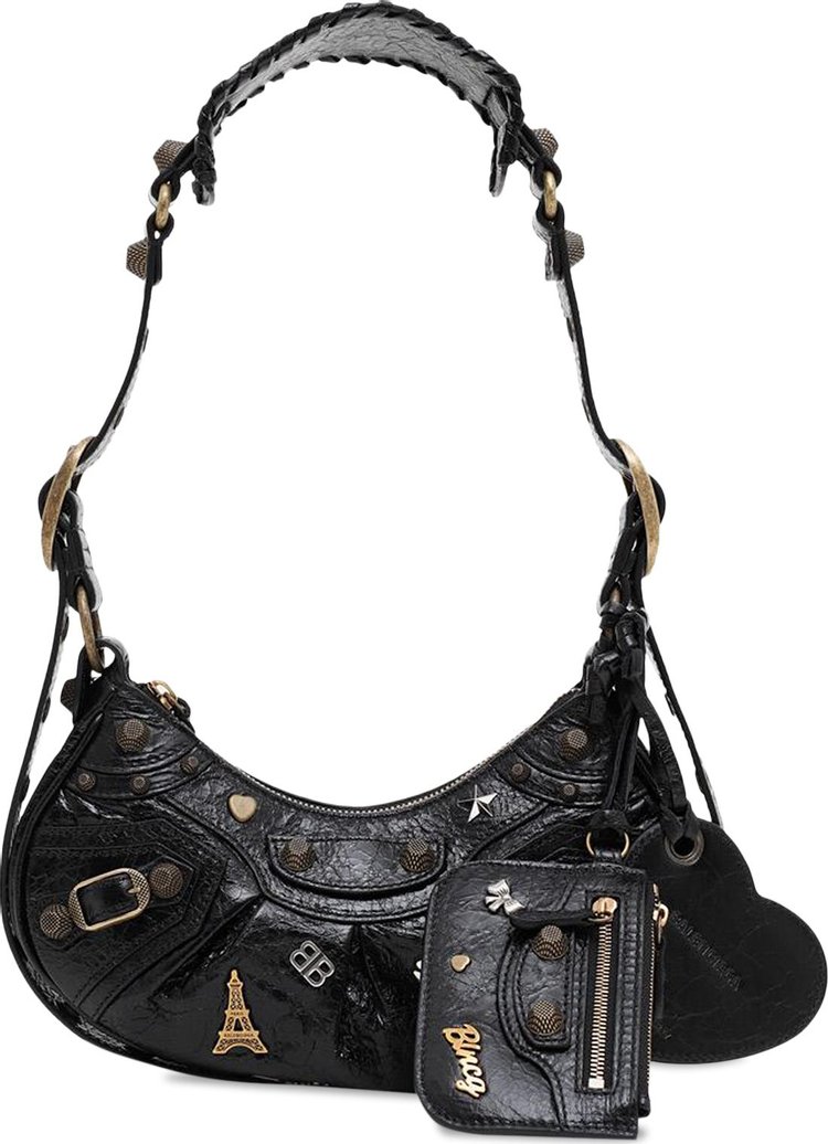 Buy Balenciaga XS Le Cagole Shoulder Bag 'Black' - 671309 210F9 1000 | GOAT