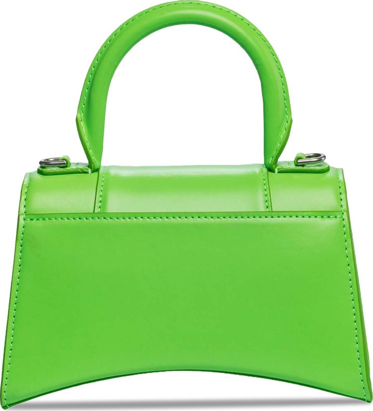 Balenciaga XS Hourglass Top Handle Bag Acid Green