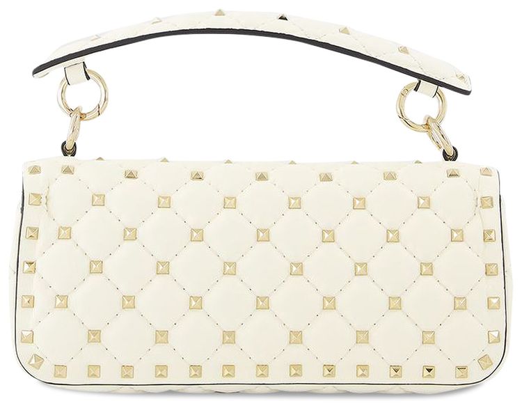 Valentino Rockstud Spike Bag White