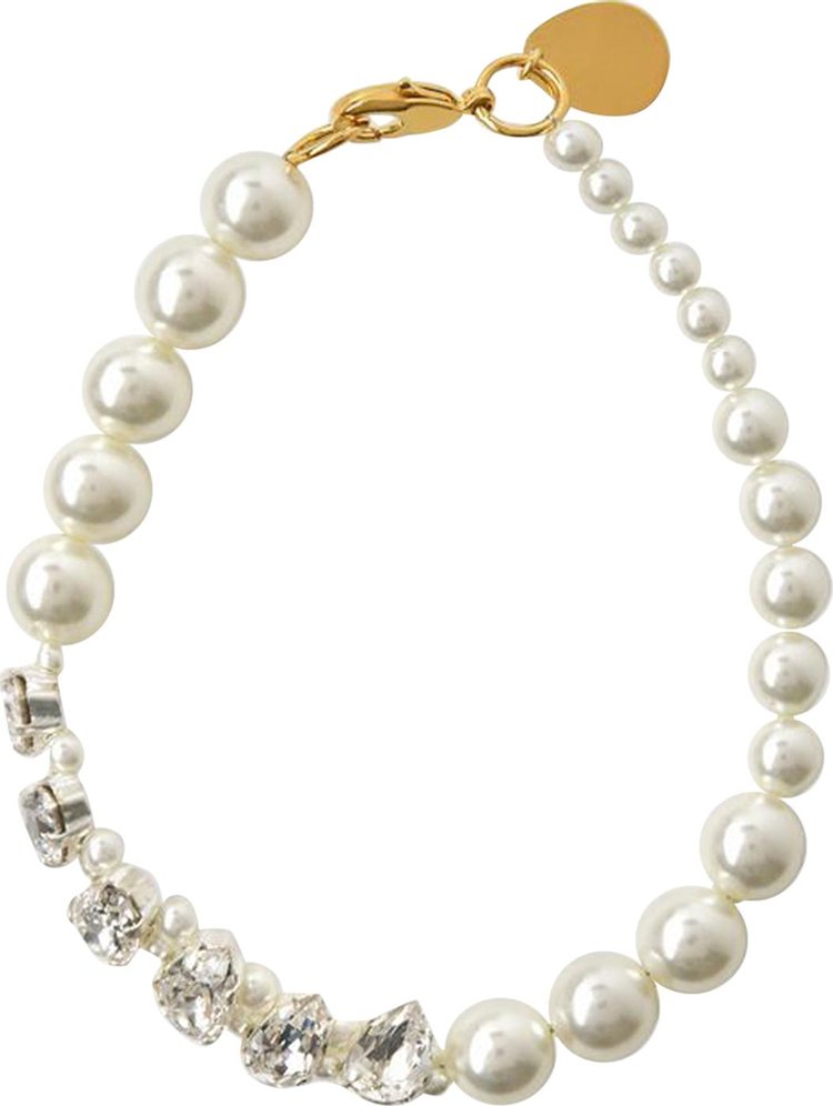 Simone Rocha Mini Pearl Flower Bracelet 'White'