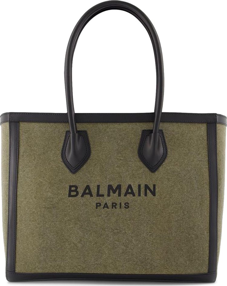 Buy Balmain B-Army Bag 42 'Khaki Canvas' - YN1FC662TCPY UBK | GOAT