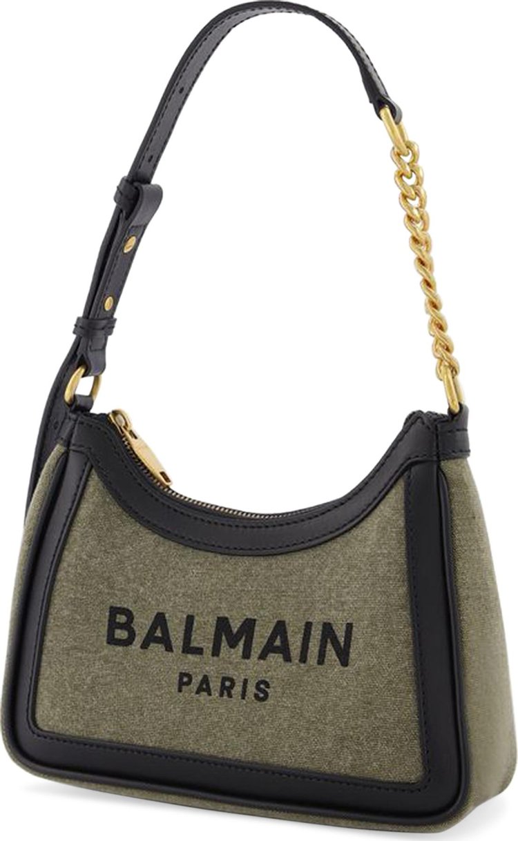 Balmain B Army Bag Khaki Canvas