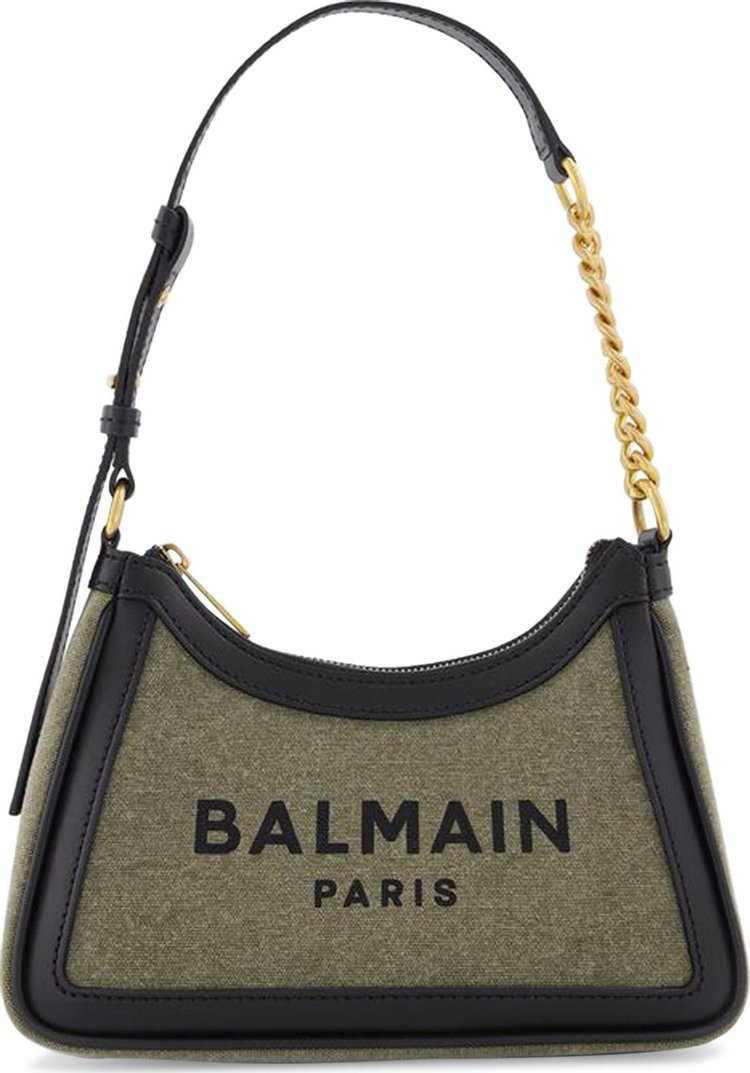 Balmain B Army Bag Khaki Canvas