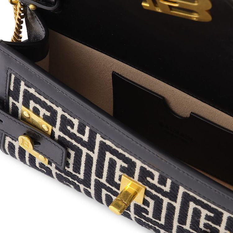 Balmain Monogram Bbuzz 23 Pochette Black